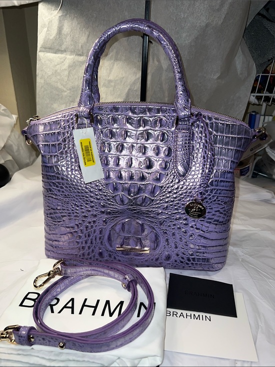 Brahmin Handbags - Brahmin Duxbury Sheer Lavender Melbourne satchel